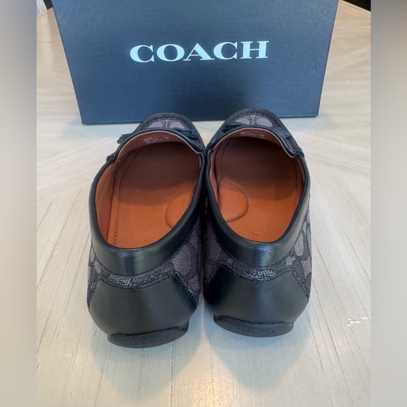 🔥HP🔥 COACH Moira Signature Jacquard Loafers Black/Coal - Size 7.5 - Picture 7 of 14
